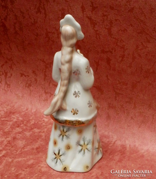 Russian antique porcelain winter queen figural statue