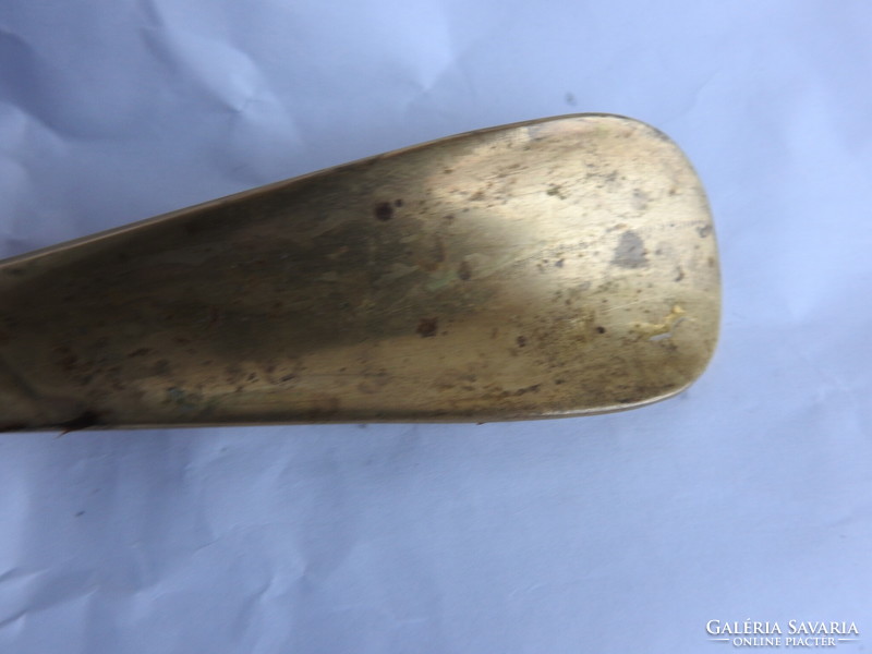 Copper shoe spoon with horse head decoration