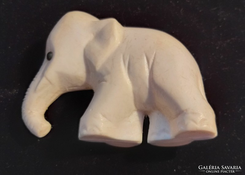 RETRO műanyag elefant figura 7 cm régi