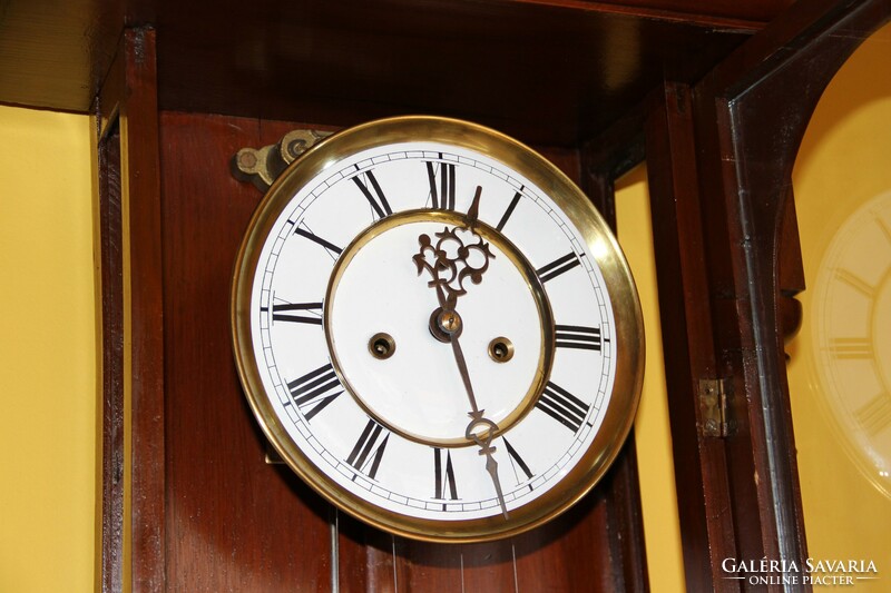 German two-weight gustav becker wall clock