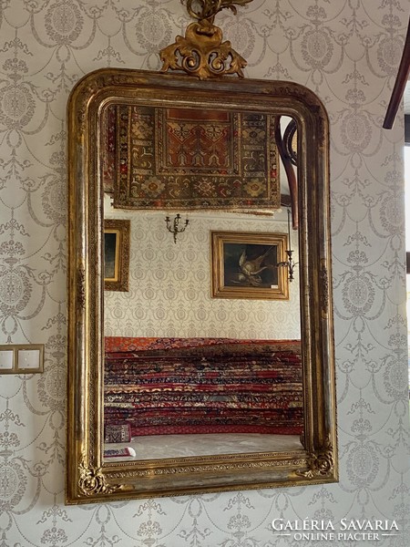 Biedermeier superstructure mirror