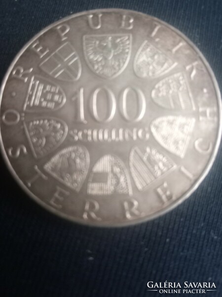 Jubilee silver 100 schillings 1976
