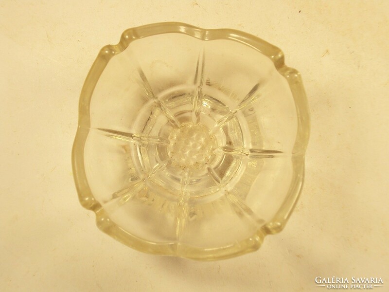 Retro old glass candle holder candle holder - approx. From the 1970s and 80s
