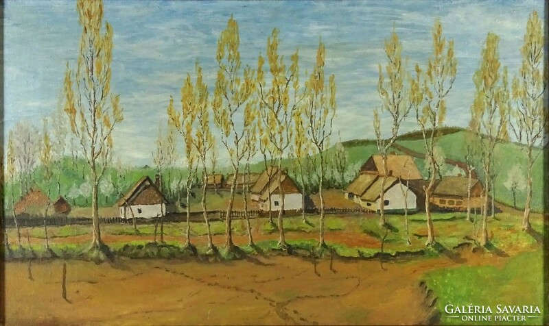 1M406 xx. Century painter: hillside farm world