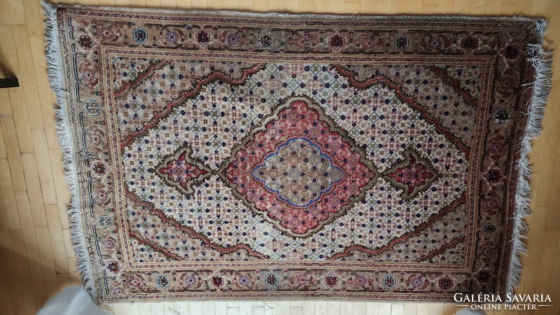 Antique Persian carpet Iran Persian carpet 146x97 cm valuable handwork professionally cleaned