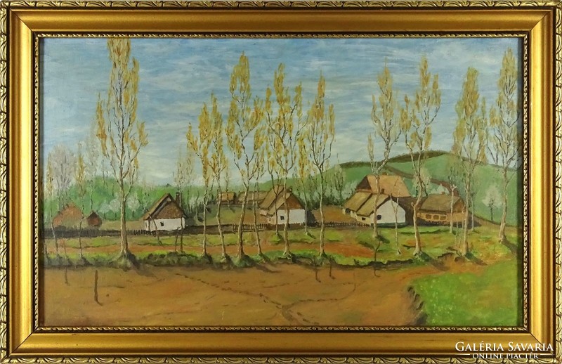 1M406 XX. századi festő : Domboldali tanyavilág
