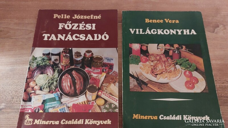 Minerva családi könyvek sorozat 3 része , 1979  - szakácskönyv, lakberendezés