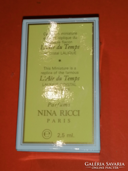 Vintage Nina Ricci L Air Du Temps EDT 2,5 ML. 0,08 FL.OZ. Mini parfüm