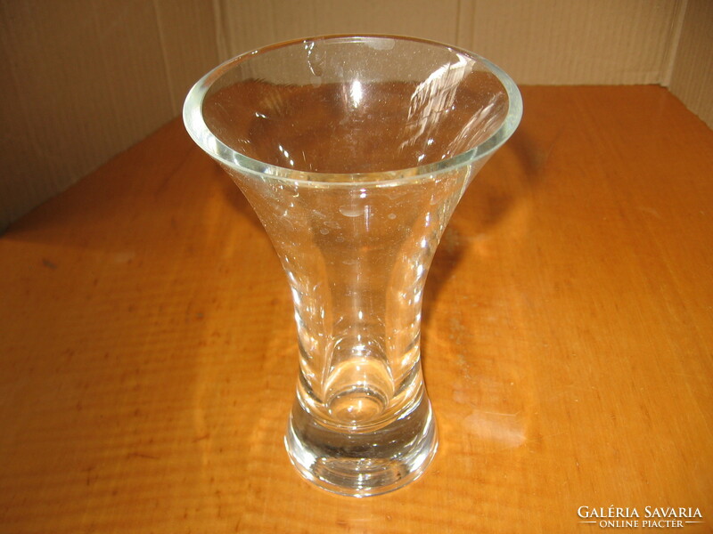 Crystal funnel vase