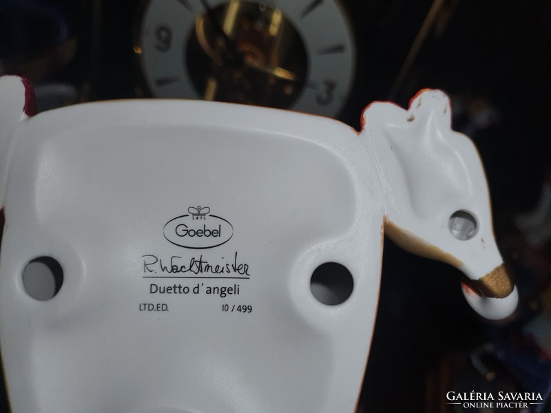 Goebel rosina watchmaster duetto d'angeli limited edition porcelain