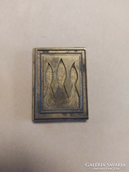 Precisely worked, antique bronze relief, 5 cm, could have been a box roof