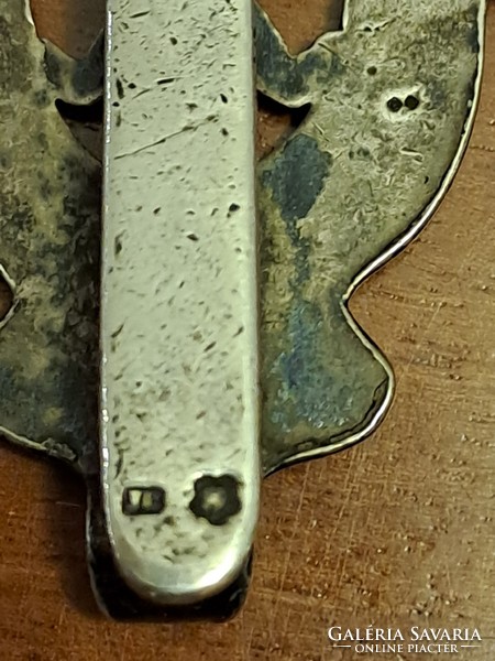 Antik, ezüst kulcstartó. Dianás.