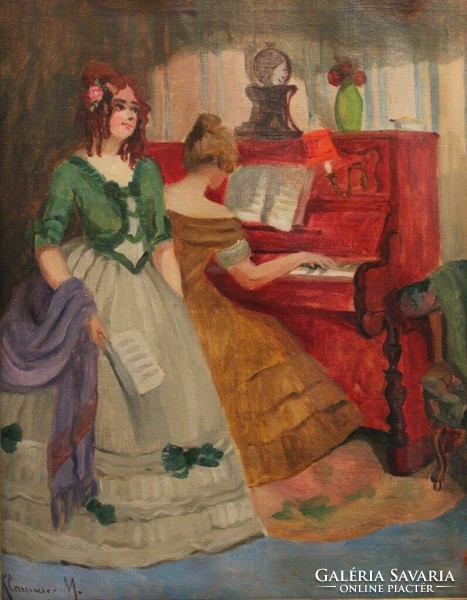 Klammer Mariska: Zongoránál