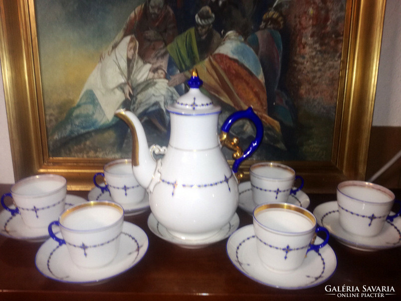 Bieder 6-person tea set - the classic blue and white