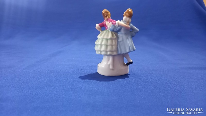 Antique porcelain couple figure w & a