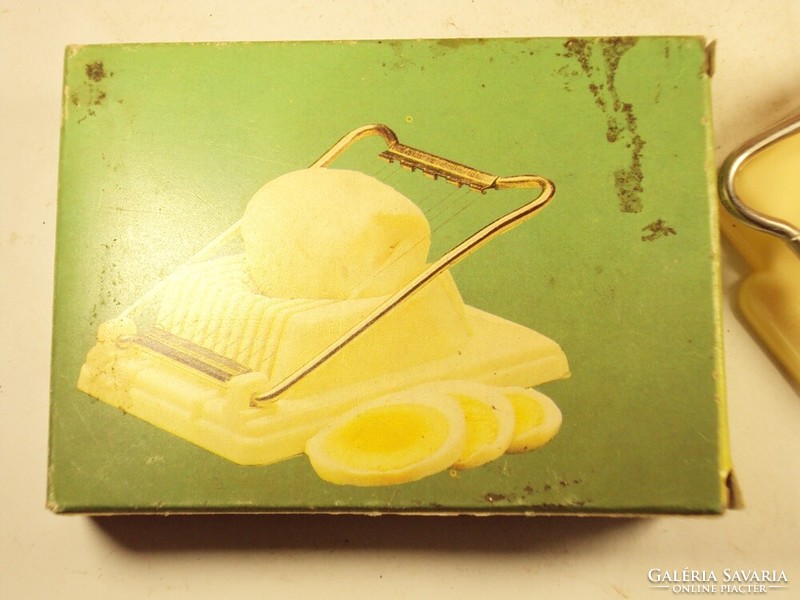Retro tojás szeletelő tojásszeletelő Record Made in GDR NDK Kelet-német dobozában - 1970-es évekből