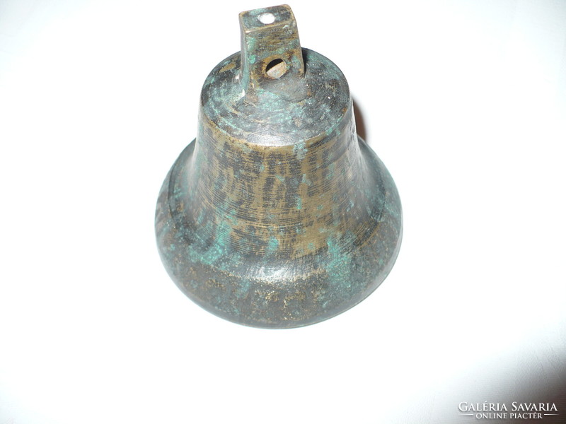 Patinated bronze bell