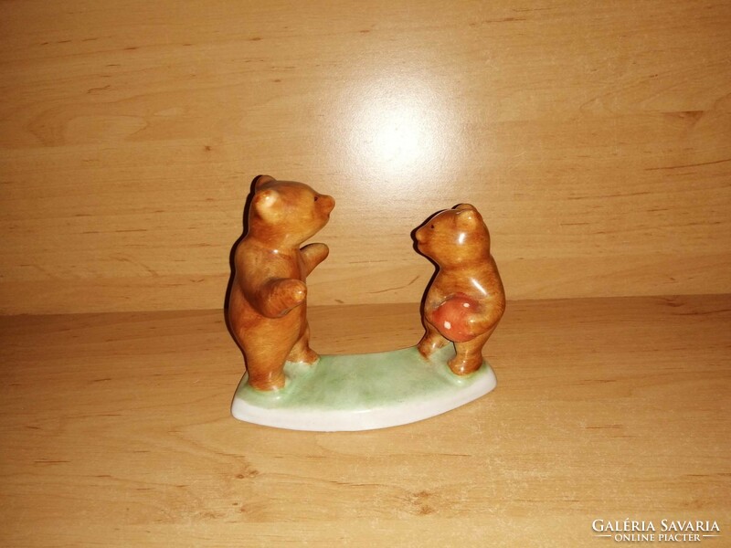 Bodrogkeresztúr ceramic teddy bear teddy bear (po-3-2)