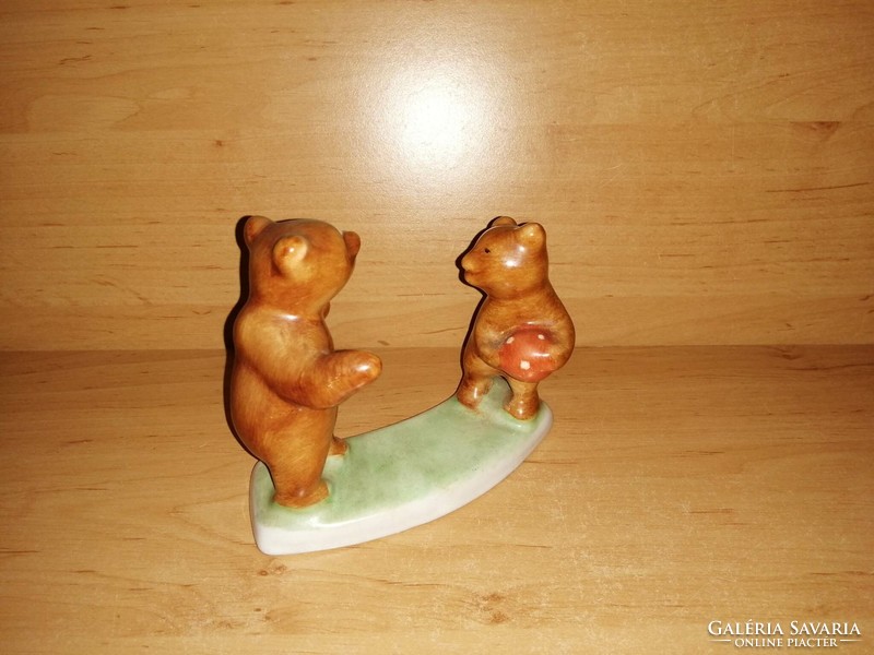 Bodrogkeresztúri kerámia labdázó macik medve mackó (po-3-2)