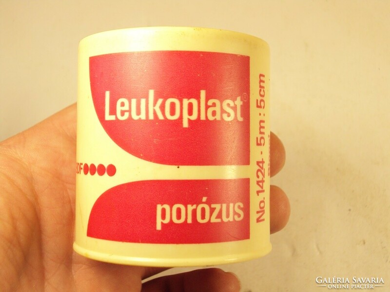 Retro kötszer rögzítő tapasz - Leukoplast Biogal Gyógyszergyár - 1980-as évekből
