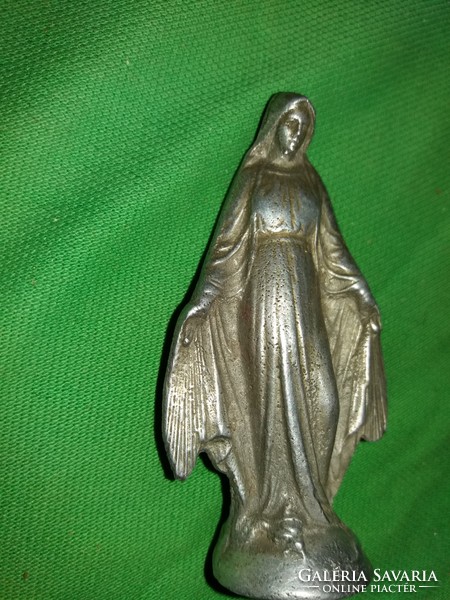 Antique metal homemade small altar figurine Mary - Holy Mother of God 8 cm according to the pictures
