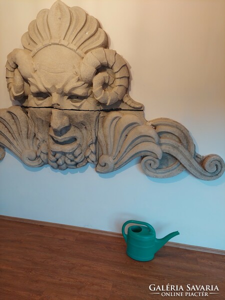 Building decoration - gargoyle huge antique 1920! 3 meters x 1.65 m.