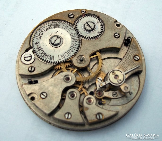 Chronometre corgemont pocket watch structure