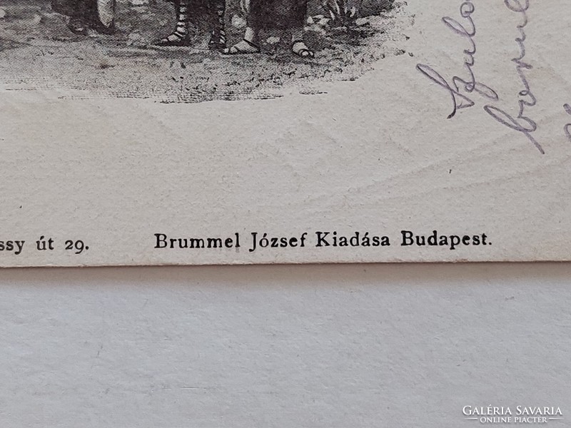 Régi képeslap 1900 Excelsior Fényirda fotó levelezőlap Szulamit