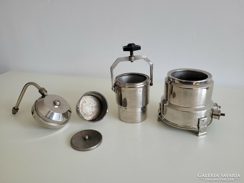 Old nickel-plated 110 volt electric coffee maker