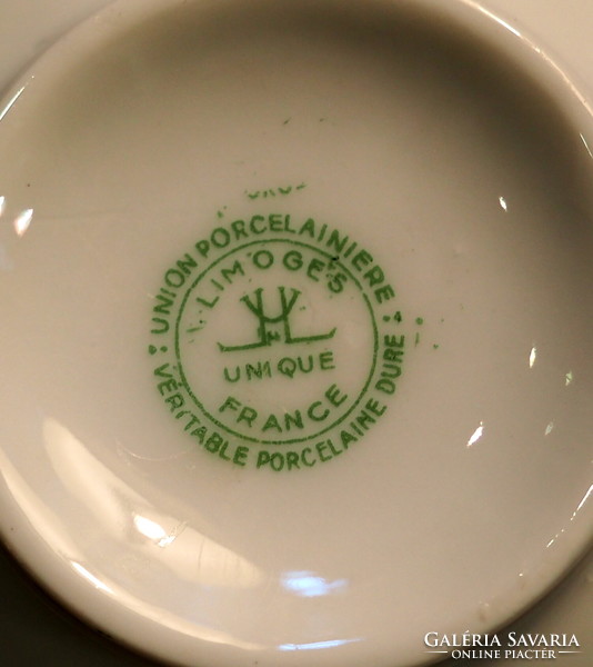 Francia porcelán kávéskészlet, 6 személyes