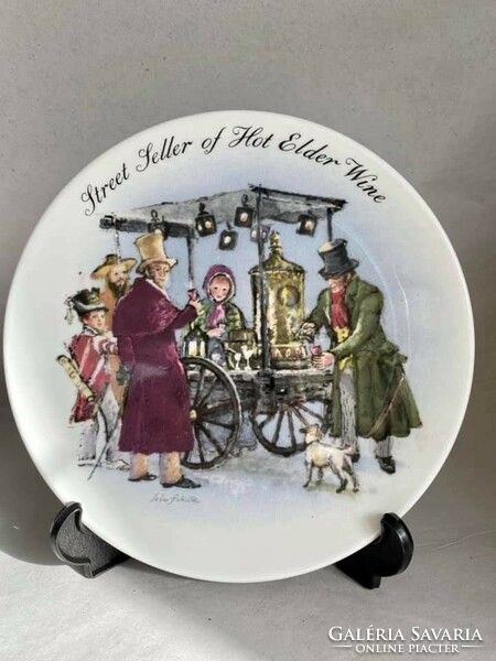 A plate with a Christmas atmosphere