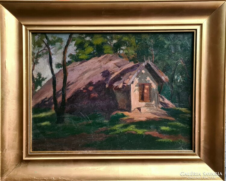 Erzsébet Paris (1887 - ): forest cottage