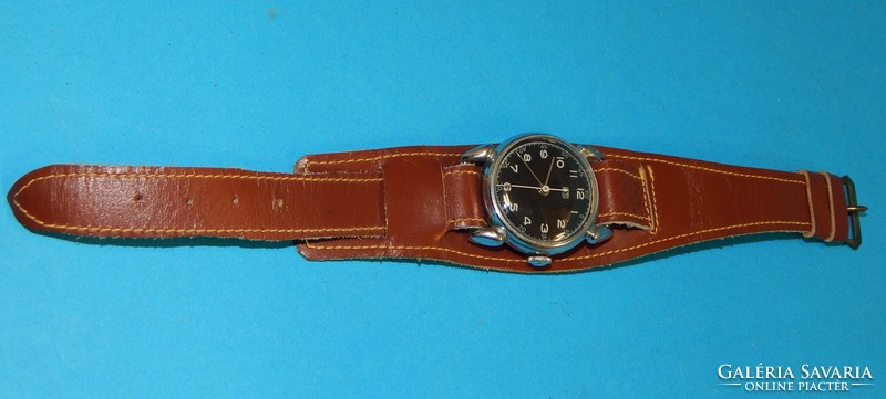 Umf wristwatch 1950s, excellent condition, gift with old leather strap