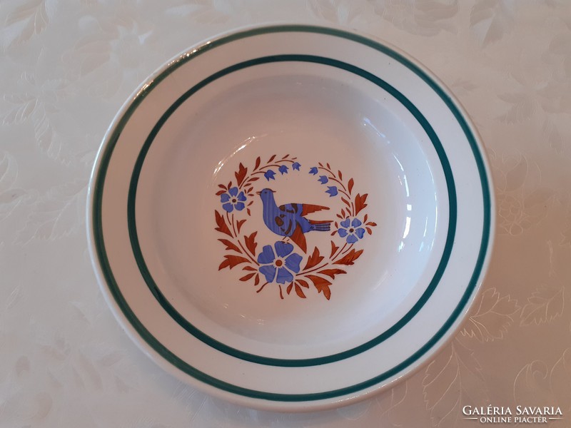 Wilhelmsburg antique bird motif wall plate bird old folk hardwood decorative plate