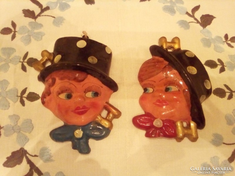 Lucky boy and girl wall ceramic