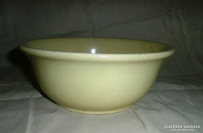 Stoneware yellow bowl