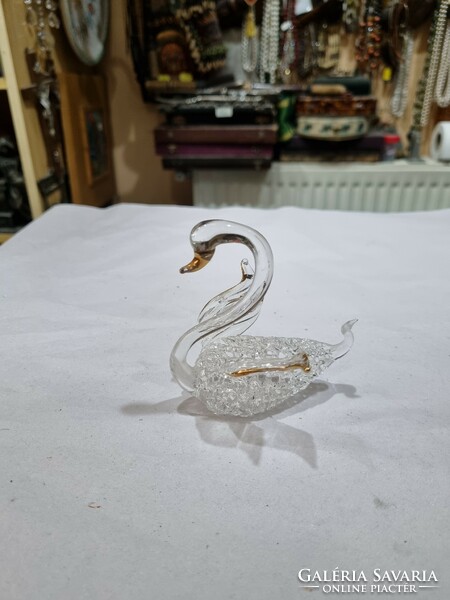 Industrial glass swan