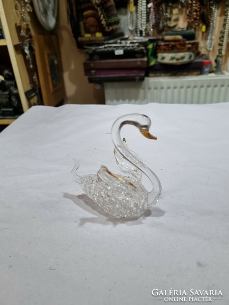 Industrial glass swan