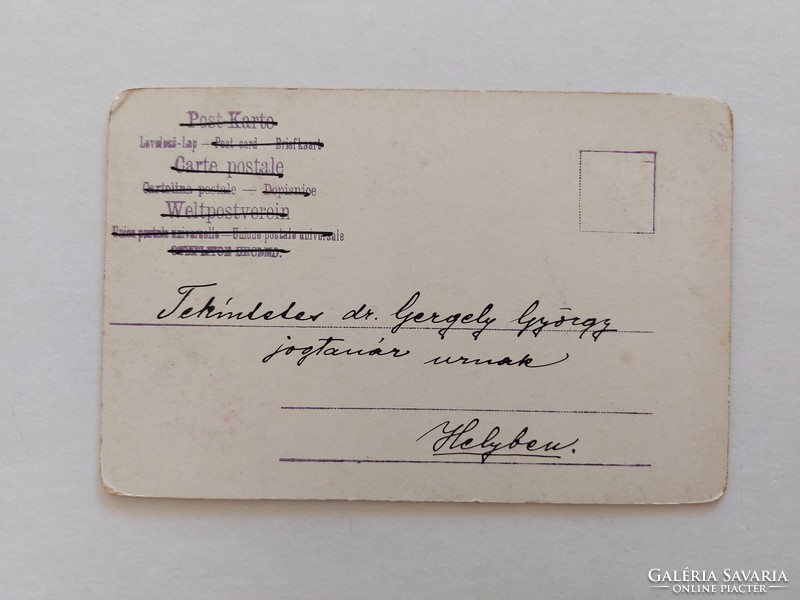 Régi képeslap 1902 levelezőlap tájkép
