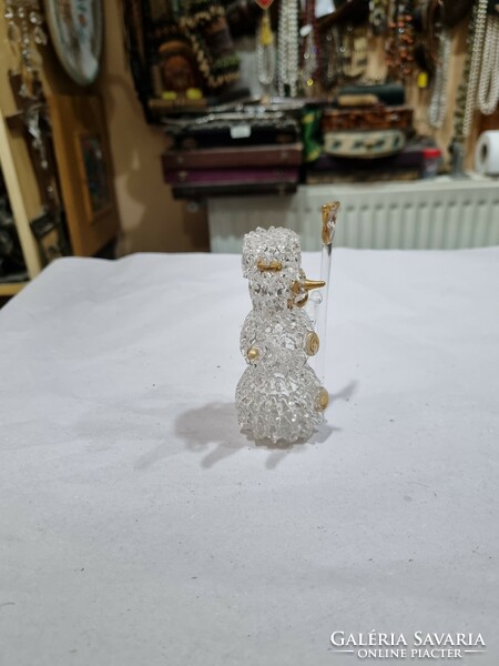 Industrial glass snowman