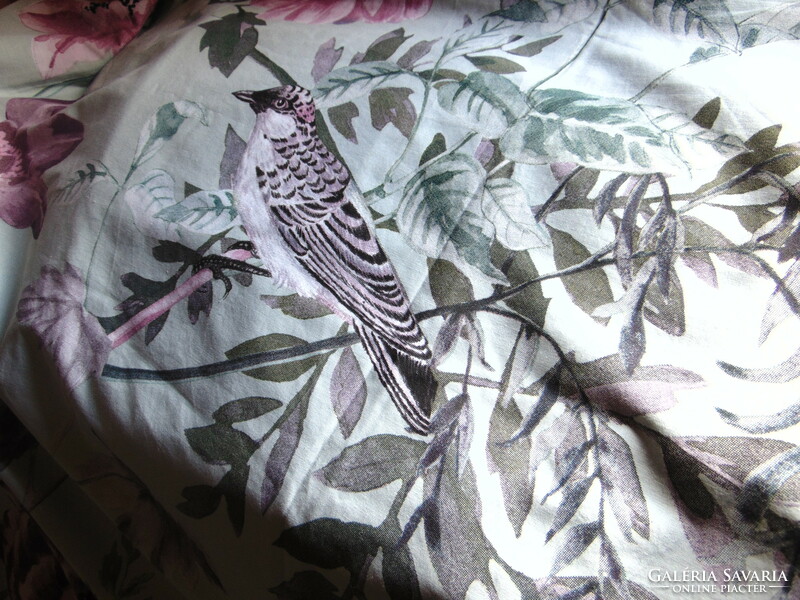 A dreamy floral bedding set with birds