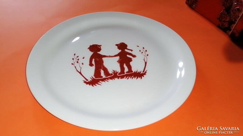 A rare, Zsolnay, shadowy story plate