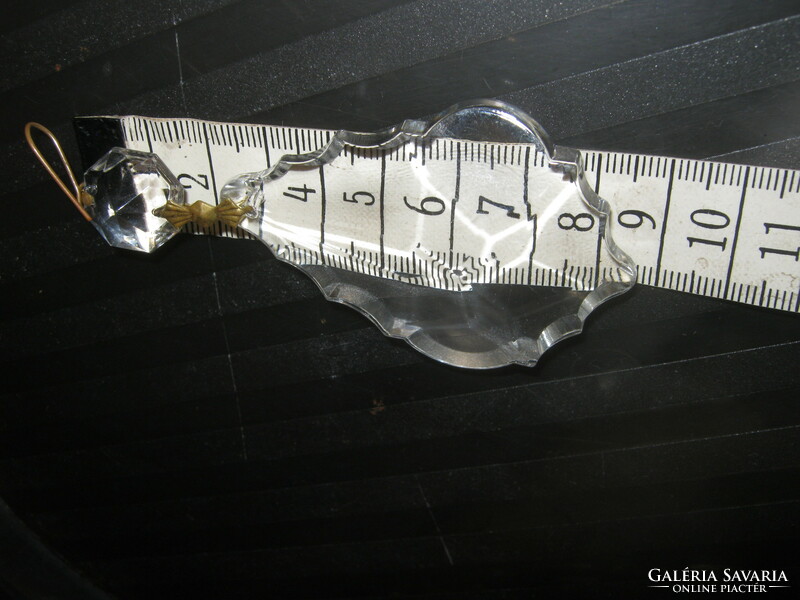 Old large crystal chandelier pendant