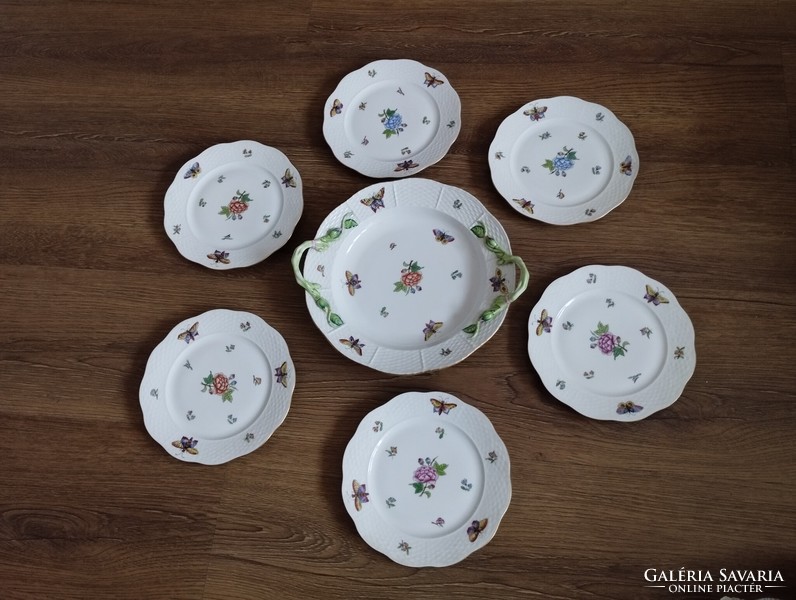 Beautiful cake set with Victoria pattern from Herend