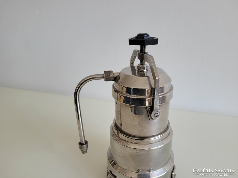 Old nickel-plated 110 volt electric coffee maker