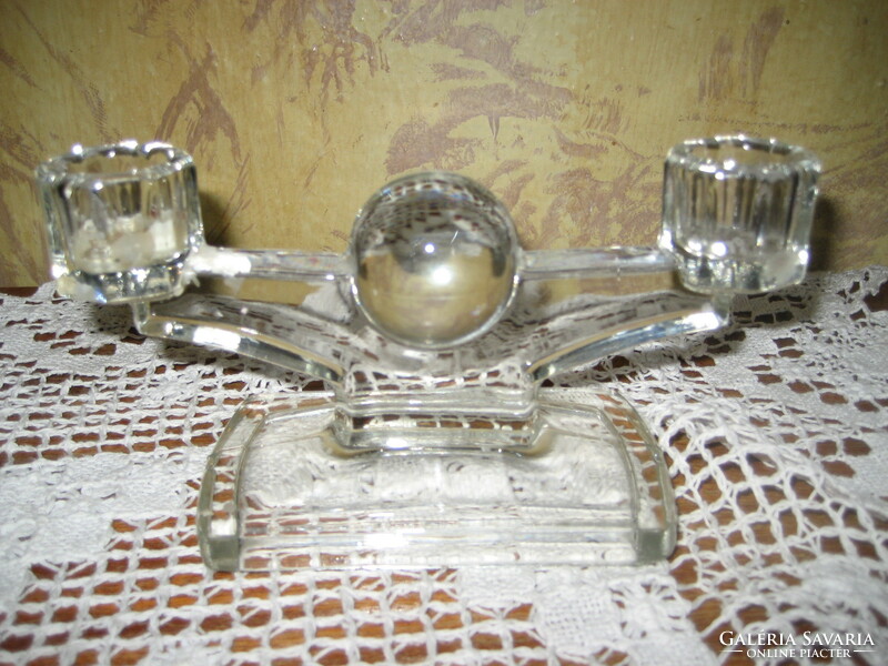 Rudolf schrötter crystal candle holder