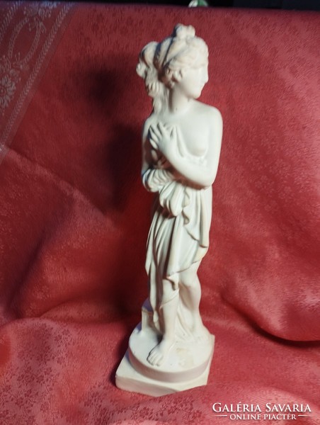 Female nude, alabaster statue