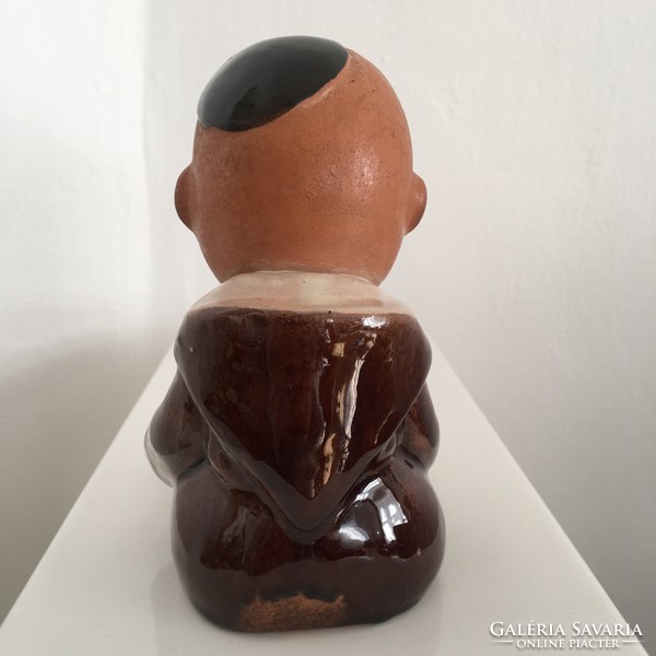 Walter bosse, Vienna, bookend, monk, Austrian ceramics