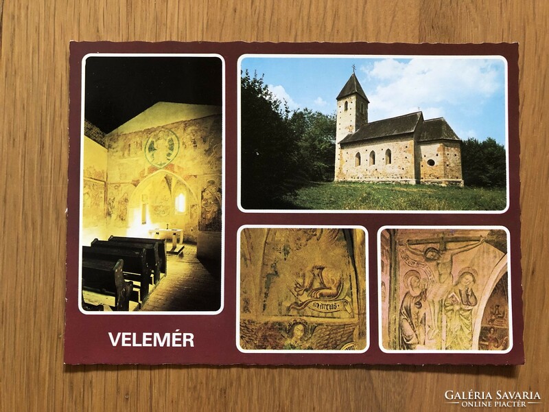 VELEMÉR - R.k. templom  képeslap  - Postatiszta