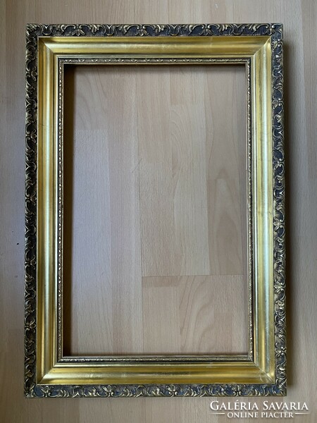 Large gilded wooden picture frame